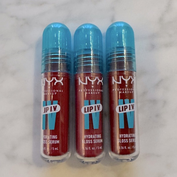 $20 or FREE NYX Lip IV Hydrating Gloss Serum/Stain: Red Bundle - Picture 1 of 2